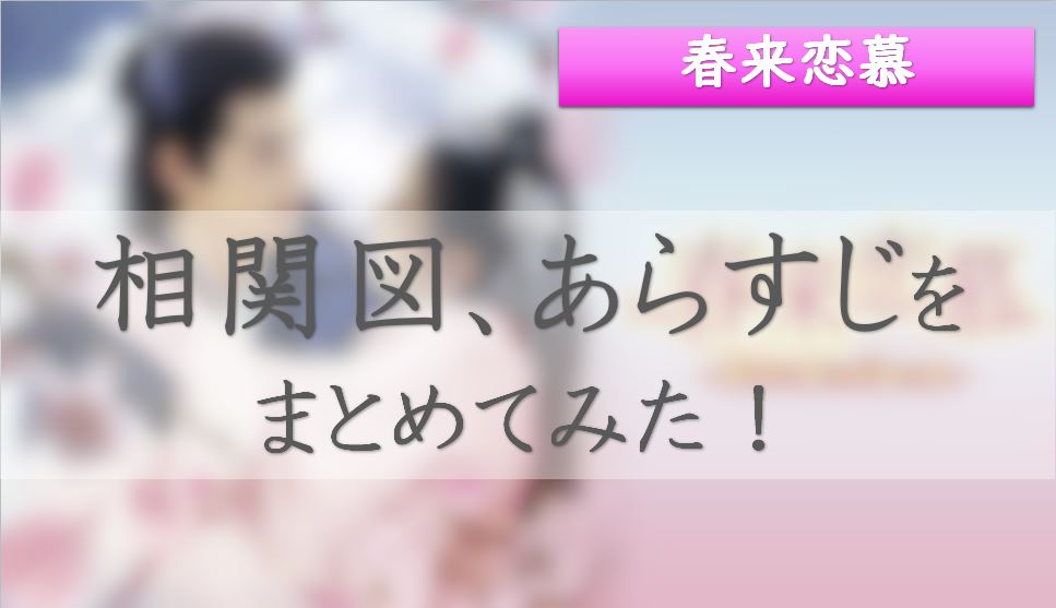 春来恋慕』相関図・あらすじはこちら！ルオジョンファン必見のドラマ - 中国ドラマ時代劇研究室